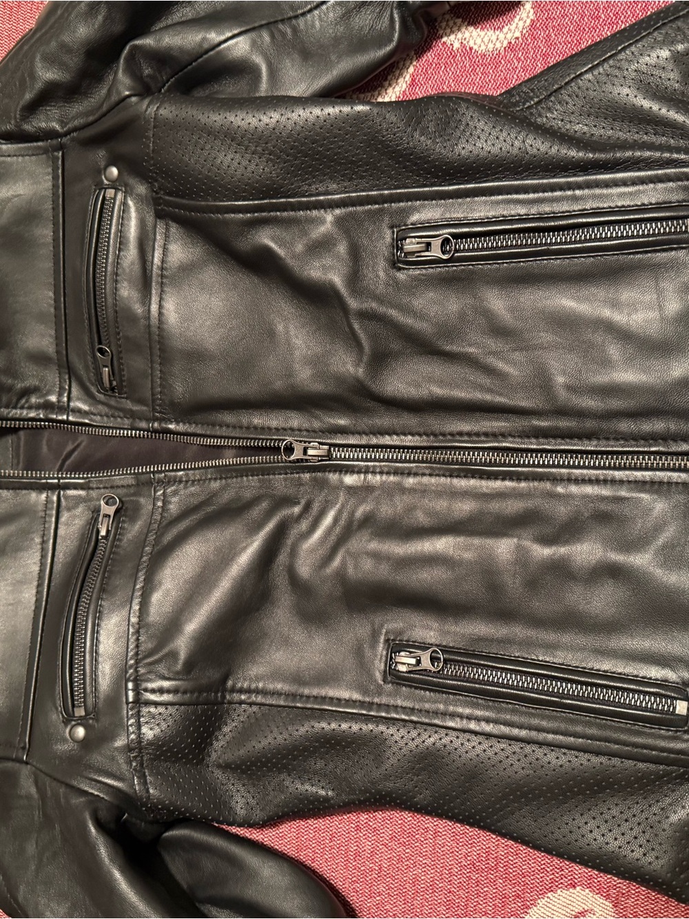 NWOT Leather Moto Jacket - Picture 7 of 8